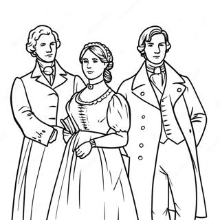 Pride And Prejudice Personages Kleurplaat 55932-46515