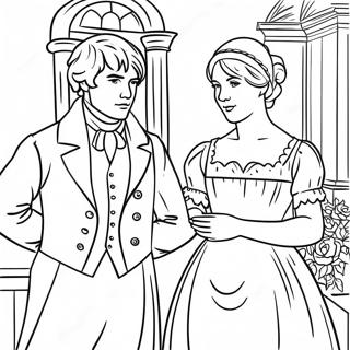 Pride And Prejudice Personages Kleurplaat 55932-46516