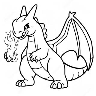 Charizard Die Vuur Blaast Kleurplaat 55942-46518