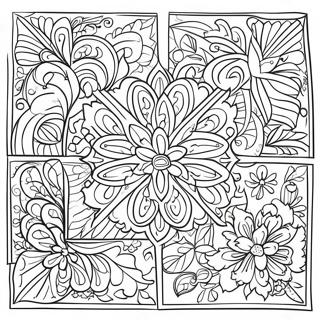 Kleurige Talavera Tegels Patroon Kleurplaat 56022-46578