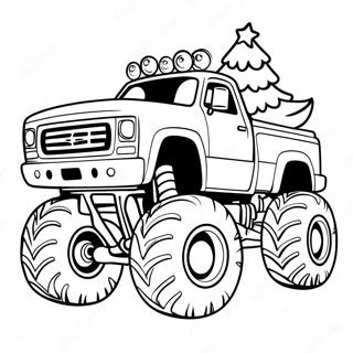 Kerst Monster Truck Kleurplaat 56171-46704