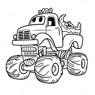 Feestelijke Kerst Monster Truck Kleurplaat 56172-46699