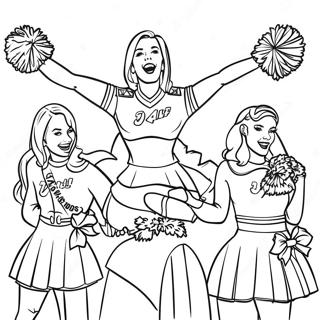 Washington Commanders Cheerleaders Kleurplaat 56202-46725