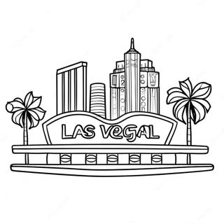 Heldere Neon Lichten Las Vegas Kleurplaat 56242-46773