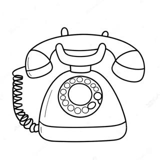 Schattige Cartoon Telefoon Kleurplaat 56312-46815