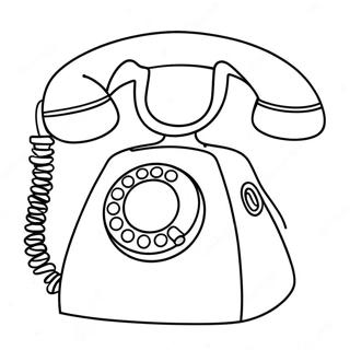 Schattige Cartoon Telefoon Kleurplaat 56312-46816