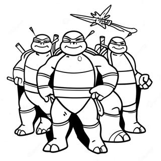 Ninja Turtles Kleurplaat 56321-46821