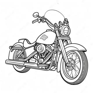 Klassieke Harley Davidson Motorfiets Kleurplaat 56362-46846