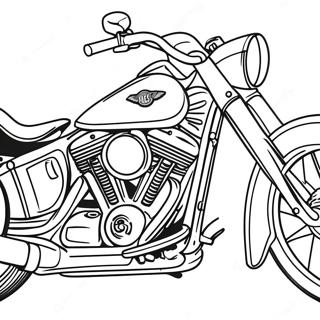 Klassieke Harley Davidson Motorfiets Kleurplaat 56362-46848