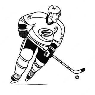 Carolina Hurricanes Speler Aan Het Schaatsen Kleurplaat 56542-47000