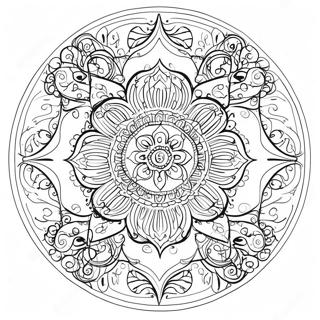 Verlichting Spirituele Mandala Kleurplaat 56671-47095