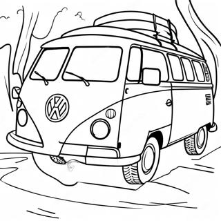 Volkswagen Bus Klassieke Kleurplaat 56741-47151