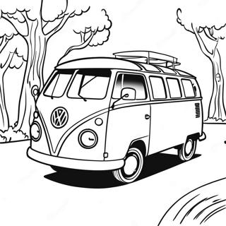 Vintage Volkswagen Bus Kleurplaat 56742-47161