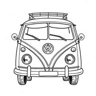 Vintage Volkswagen Bus Kleurplaat 56742-47162