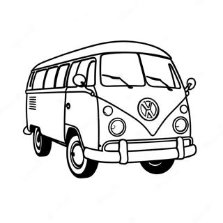 Vintage Volkswagen Bus Kleurplaat 56742-47163