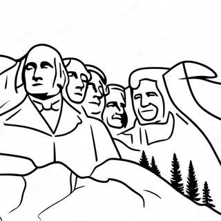 Mount Rushmore Schilderachtige Uitzicht Kleurplaat 56972-47340