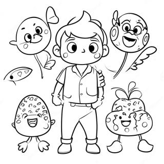 Charmante Kevin Henkes Personages Kleurplaat 57093-47500