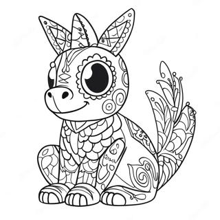 Alebrijes Coco Kleurplaat 57132-47460