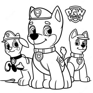 Paw Patrol Halloween Kleurplaat 57263-47626