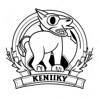 Logo Van De Universiteit Van Kentucky Kleurplaat 57273-47630