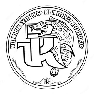 Logo Van De Universiteit Van Kentucky Kleurplaat 57273-47631