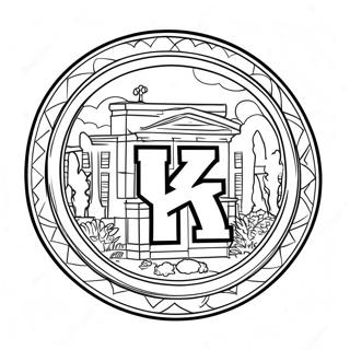 Logo Van De Universiteit Van Kentucky Kleurplaat 57273-47632