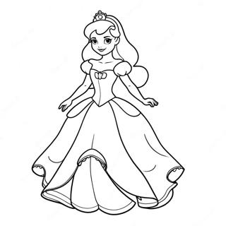 Kleurplaat Van Charmante Disney Prinses 57445-47771