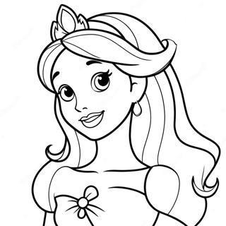 Kleurplaat Van Charmante Disney Prinses 57445-47772