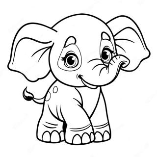 Baby Olifant Kleurplaten