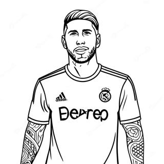 Sergio Ramos Kleurplaat 57614-47898