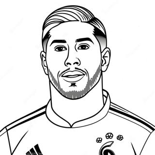 Sergio Ramos Kleurplaat 57614-47899