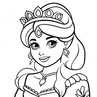 Kleurrijke Disney Prinses Tattoo Kleurplaat 57625-47909