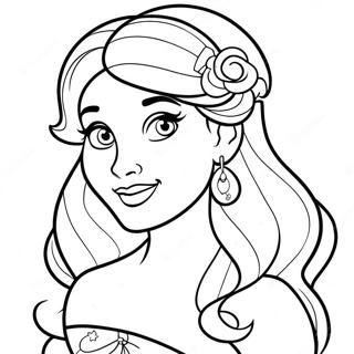 Kleurrijke Disney Prinses Tattoo Kleurplaat 57625-47911