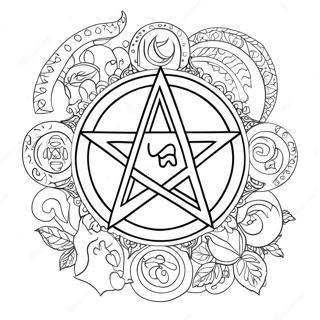 Wicca Symbolen Kleurplaat 57654-47931