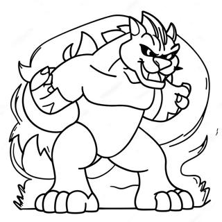 Incineroar Kleurplaat 57674-47947