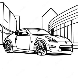 Nissan 370z Sportauto Kleurplaat 57844-48083