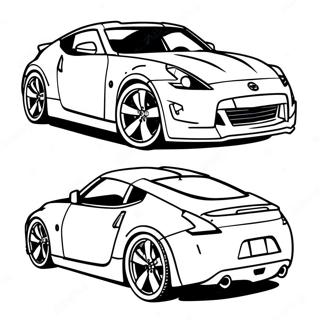 Nissan 370z Sportauto Kleurplaat 57844-48084