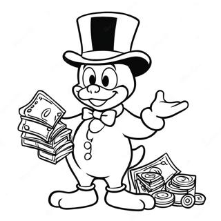 Scrooge Mcduck Met Geldzakken Kleurplaat 57865-48102