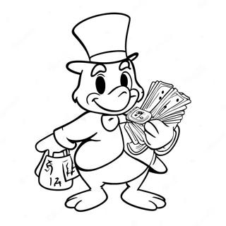 Scrooge Mcduck Met Geldzakken Kleurplaat 57865-48104