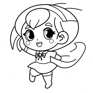 Chibi Sailor Mercury In Actie Kleurplaat 57915-48142