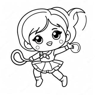 Chibi Sailor Mercury In Actie Kleurplaat 57915-48143