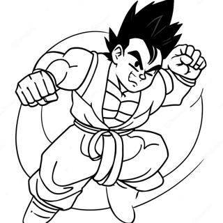 Gohan In Epische Strijdhouding Kleurplaat 57945-48167