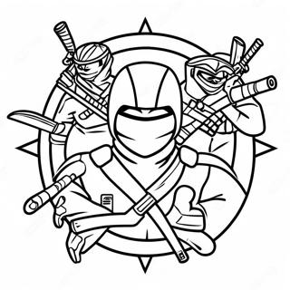 Spy Ninjas Logo Kleurplaat 5794-4628