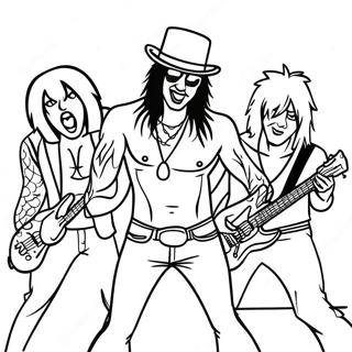 Motley Crue Rockconcert Kleurplaat 57955-48169