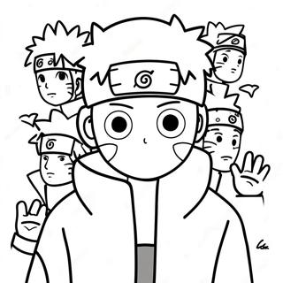 Naruto Among Us Personage Kleurplaat 58224-48388