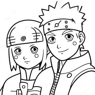 Naruto En Hinata Kleurplaten