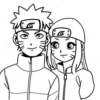 Naruto En Hinata Kleurplaat 58364-48503