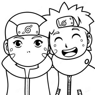 Naruto En Hinata Kleurplaten