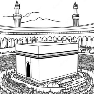 Kaaba In Mekka Kleurplaat 58425-48554