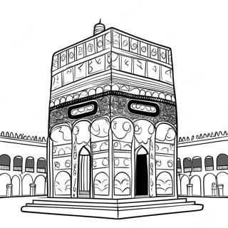 Kaaba In Mekka Kleurplaat 58425-48556